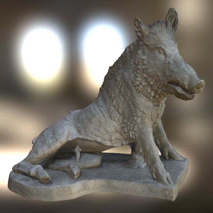 Seated Wild Boar preview image 1